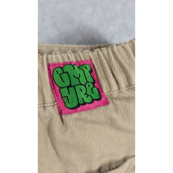 EMPYRE Women Pants Small Tori Y2K Khaki Twill Canvas Baggy Relax Khaki - Picture 5 of 10